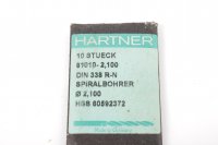 1Stk. HARTNER Spiralbohrer 81010-2,100 DIN 338 R-N...