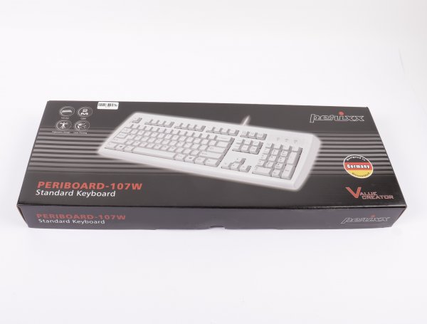 Perixx Periboard-107 Weiße Standard PS2 Tastatur mit Kabel #new open box