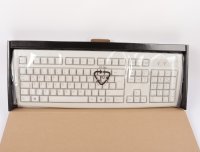 Perixx Periboard-107 Weiße Standard PS2 Tastatur mit Kabel #new open box