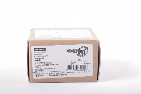 Siemens SIRIUS Leistungsschütz 3RT2018-1BB41#new sealed