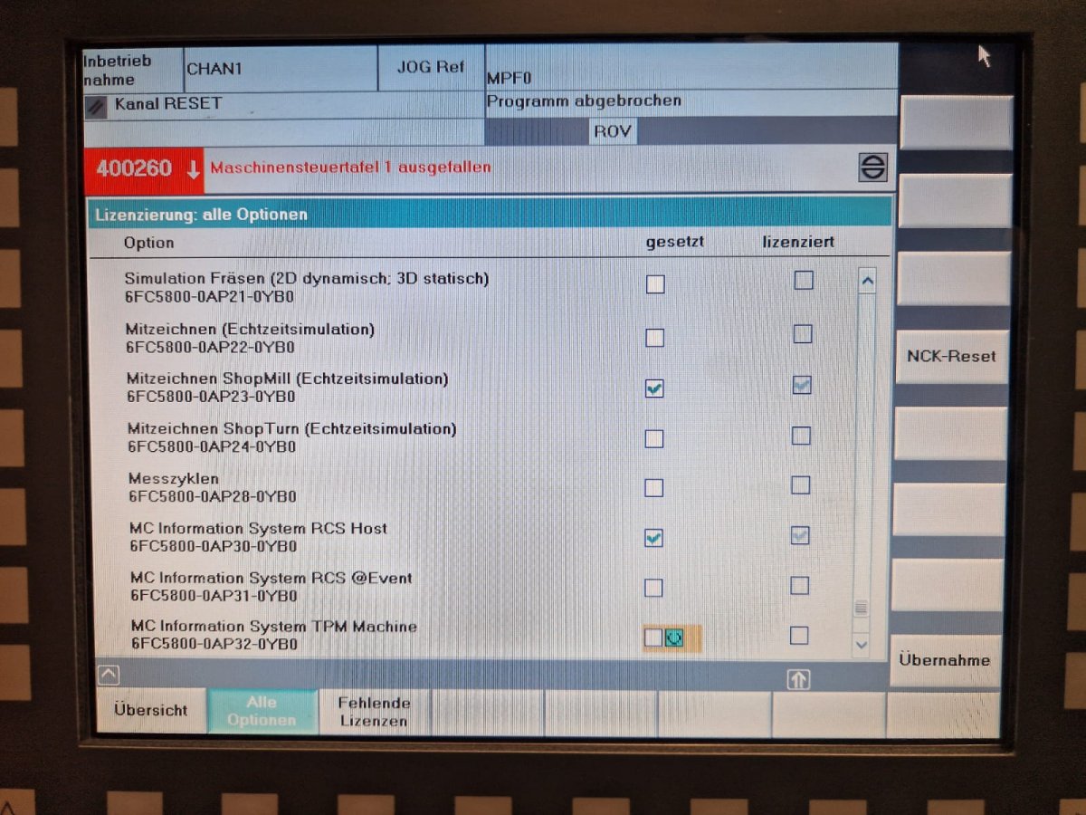 Mci2 Insys Siemens Sinumerik 840 DI sl PCU50.3-P 2.0GHz mit ShopMill ShopTurn, 5. ...