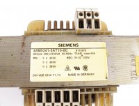 Siemens EINPHASEN-TRANSFORMATOR 4AM5241-5AT10-0C PRI 400V +-5% SEC 230V IP00 #used