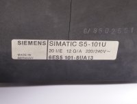 Siemens SIMATIC S5 ZG 101U ZENTRALGERAET 6ES5101-8UA13 #used