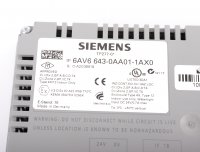 Siemens Simatic Operator Panel Touch TP277-6 6AV6643-0AA01-1AX0 #used