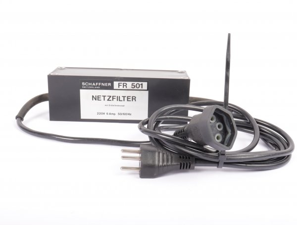 Schaffner Netzfilter FR 501 mit Erdleiterdrossel 220V 6Amp 50/60Hz #used