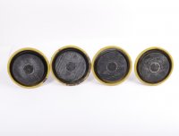 4x Maschinenfüße Maschinenschuhe rund dia.160mm LM 5-55 #used