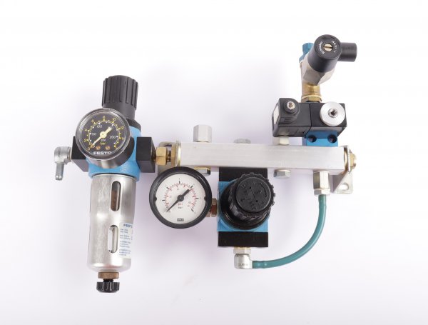 FESTO Drucklufteinheit MFH-3-1/8-SEU 11121 + MSFG-24/42-50/60-0D #used
