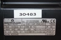 Baumüller AC Servomotor DSC 045 K64U40-5 TENV #30483