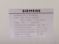 Siemens SIMODRIVE 611 Ein-/Rückspeisemodul 11 KW 6SC6111-1VA00  #used