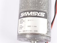 SAMSYS Getriebemotor Stangenvorschub 028.000.0100 / 0235 24V aus Stangenlader SAMSYS MULTISAM 2000 MUS 2000 #used