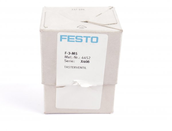 FESTO Tasterventil F-3-M5 4452 X408 #used