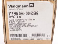 Waldmann Maschinenleuchte MTAL 2 S 2X6W 112567054 #new open box