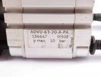 FESTO Kompaktzylinder ADVU-63-20-A-PA 156647 #used