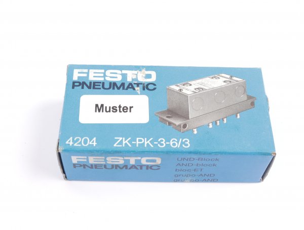 FESTO UND-Block ZK-PK-3-6/3 4204 #new open box