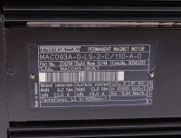 INDRAMAT Permanent Magnet Motor MAC 093A-0-LS-2-C/110-A-0...