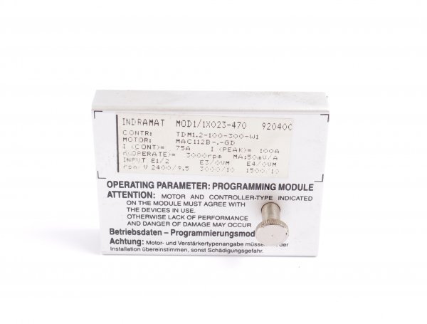 INDRAMAT Programmierungsmodul MOD1/1X023-470  für TDM 1.2-100-300-W1 #used