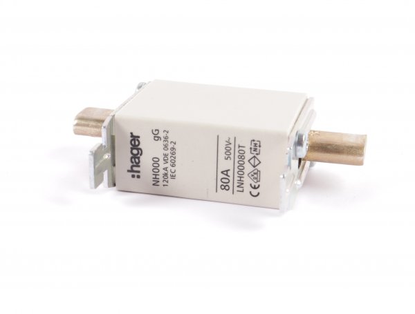 Hager Sicherungseinsatz NH000 LNH00080T #used