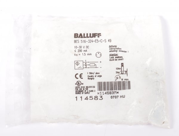 BALLUFF induktiver Sensor BES 516-324-E5-C-S49  #new sealed
