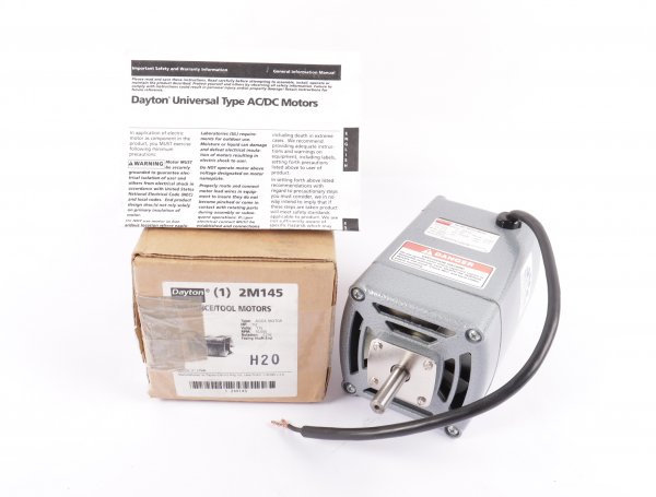 Dayton AC-DC Series Motor 2M145 #new open box