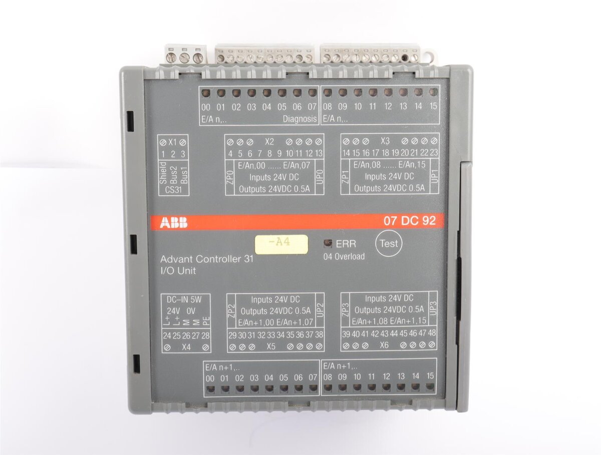 ABB Advant Controller 31 I/O Unit 07DC92D GJR5252200R0101 #used, 97,48