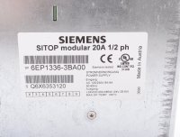 Siemens SITOP Modular Stromversorgung Power Supply  6EP1336-3BA00 20A #used