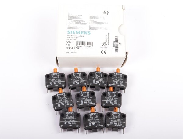 Siemens Klein-Positionsschalter 3SE4105 380V Schleichschaltglied 1OE 1 Pckg. mit 10 Stück #new open box