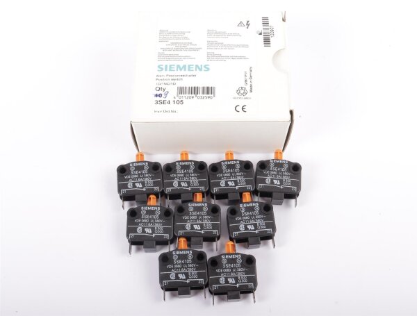 Siemens Klein-Positionsschalter 3SE4105 380V Schleichschaltglied 1OE 1 Pckg. mit 9 Stück #new open box