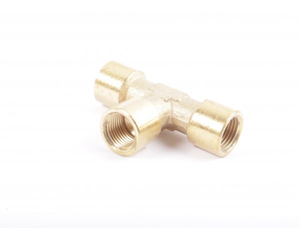 RIEGLER T-Stück, innen/innen/innen, G 1/8, SW 10, Messing blank 254.33 #new w/o box