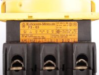 Klöckner Moeller Hauptschalter Main Switch P3-63 aus FALCON K-2 #used
