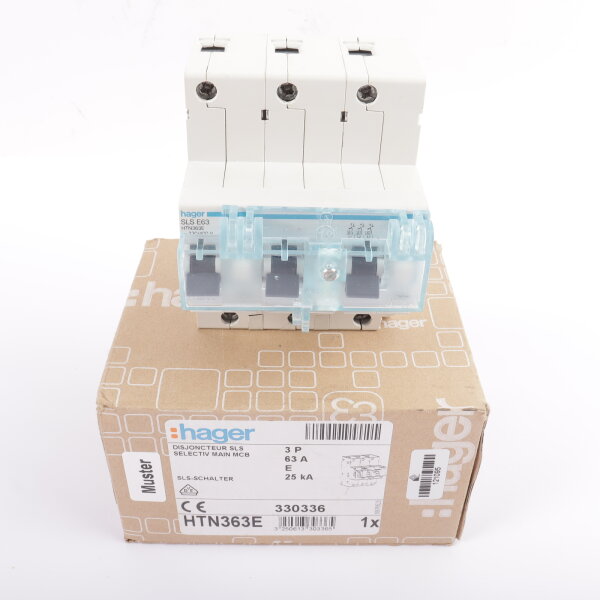 Hager SLS Schalter SLSE63 HTN363E 330336 #new open box
