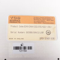 TCS Line Isolator Converter D240 D240/240V/232/DTE/422/-/04/ #used