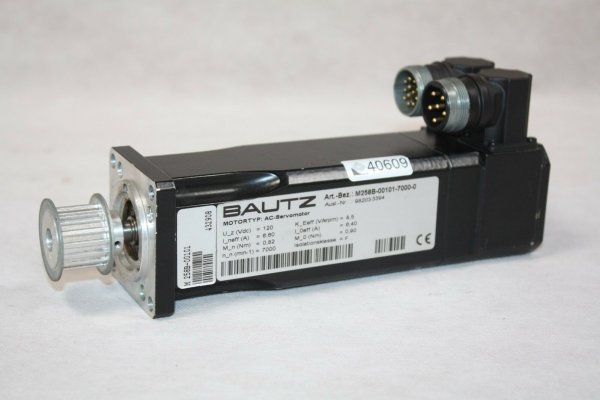Bautz AC Servomotor Servo Motor M258B-00101-7000-0 #used