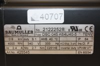 Baumüller AC Servomotor DSC 045 K64U40-5 TENV  #used