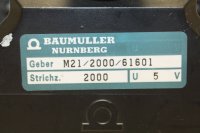Baumüller Servomotor DS 56-M 326265 Geber. M 21/2000/61601 -used-