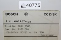 Bosch CC Disk 9281 2508 Z-NR: 062957-101 #used
