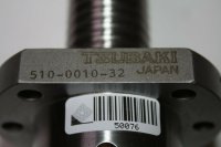 Kugelrollspindel Tsubaki 510-0010-32 Gewindelänge 630mm Schlittenlänge 92mm #used