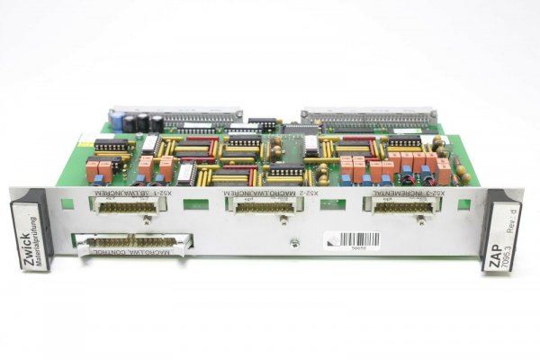 Zwick Materialprüfung  ZAP 7095.3 Rev.:d Steuerkarte #used