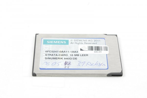 SINUMERIK 840D 6FC5247-0AA11-1AA3 STRATA-CARD Software-Stand 06.05.55 31 Achsen #used