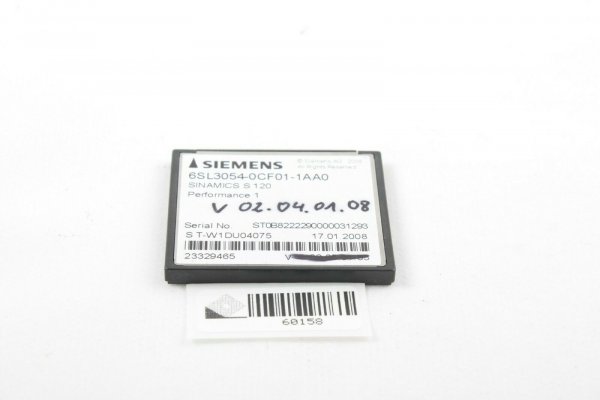 Siemens Sinamics S120 6SL3054-0CF01-1AA0 C.Flash Card Pref.1  V02.04.01.08 gebraucht