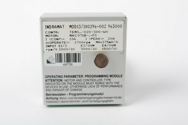Indramat  MOD13/1X0296-002 Programmierungsmodul #new old stock