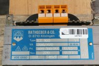 Rathgeber ET160 Trafo pri.400-380-360V 0.53A sec.220V 0.91A #used
