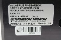 Thomson Micron VT075-005-S-RM075-71 Getriebe 27-220285-F792 Gearbox 5:1 unbenutzt