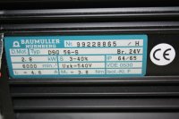 Baumüller Servomotor DSG 56-S DSG56-S Art.Nr. 25954 mit Drehgeber 60 L 500Pulse/U #used