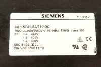 Siemens Einphasen-Transformator PRI 400V +-5% SEC 230V 4AM5741-5AT10-0C gebraucht