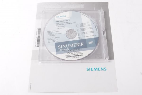 Siemens Sinumerik 840D sl 6FC5860-1YC41-4YA0 Bediensoftware Operating Software für PCUs mit Lizenzen EK21003