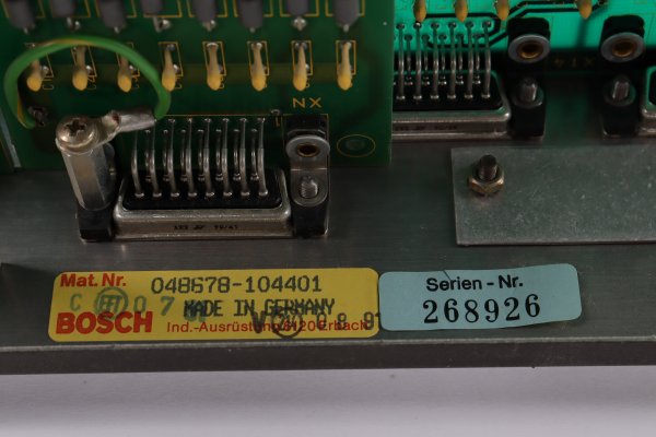 Bosch CNC 048678-104401 047926-208401 gebraucht