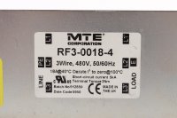 MTE Corporation Filter RF3-0018-4 3Wire 480V 50/60Hz...