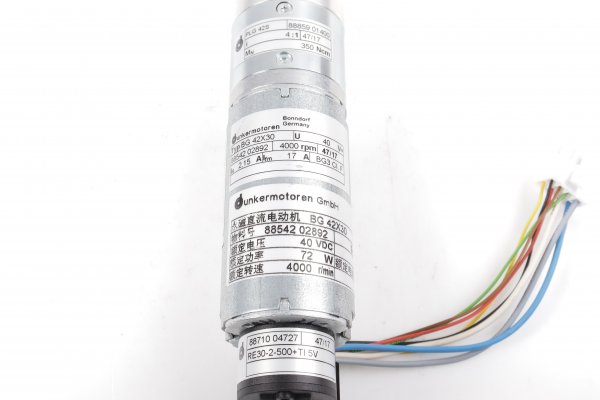 DUNKERMOTOREN Schrittmotor BG 42X30 mit Getriebe PLG 42S 4:1 neu