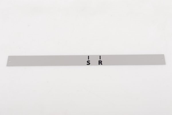 Blechschild Voest Vöest Alpine DA 160 Drehmaschine Blende für Getriebehebel Schalthebel S R Neu